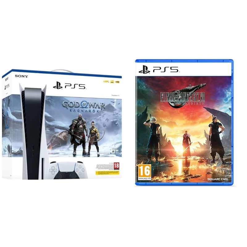 Playstation 5 Console Bundle - God of War & FFVII Rebirth