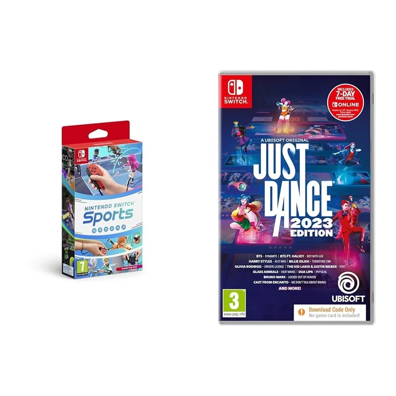 Nintendo Switch Sports (Nintendo Switch) & Just Dance 2023 Edition (Nintendo Switch) (Code in Box)