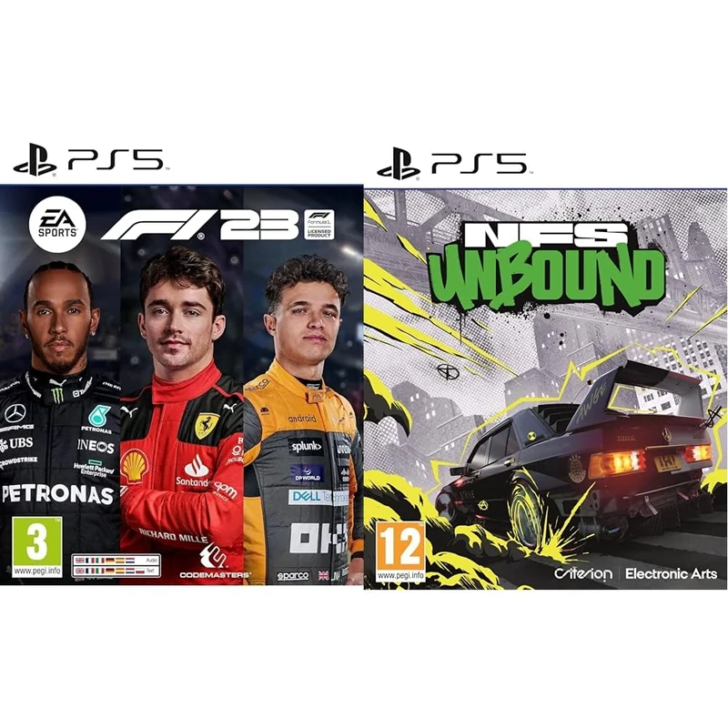 F1 23 PS5 | Video Game | English and French & Need for Speed Unbound PS5 | VideoGame | English
