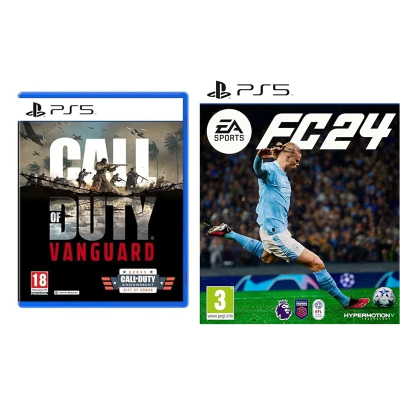 Call of Duty®: Vanguard (PS5) (Exclusive to Amazon.co.uk) & EA SPORTS FC 24 Standard Edition PS5 | VideoGame | English