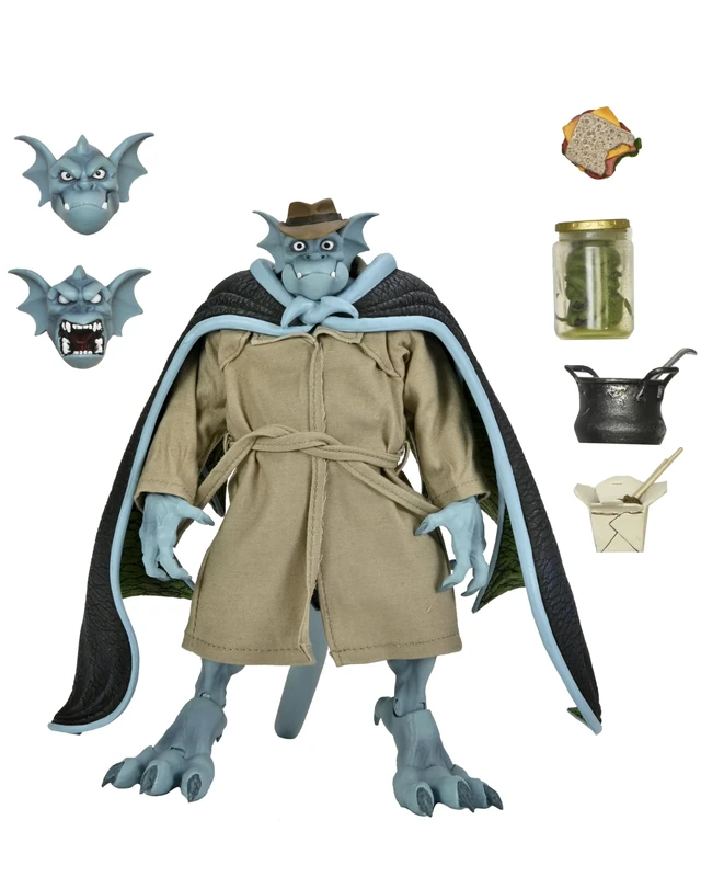 NECA Gargoyles – 1:7 Scale Collectible Action Figure, Detective Broadway “Silver Falcon” (w Closed Wings)