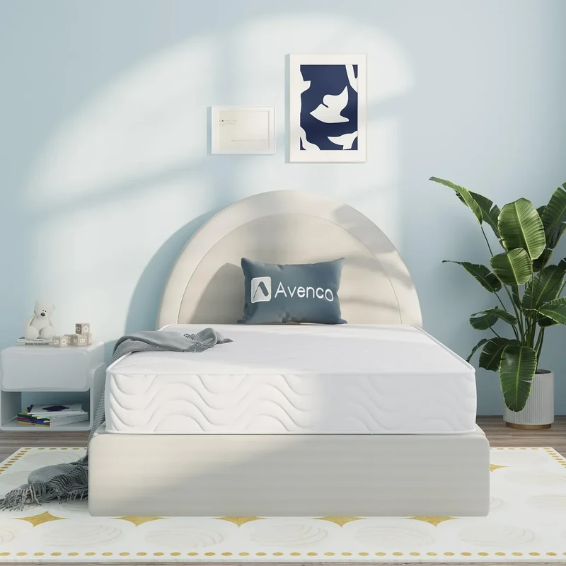 Avenco 4FT Small Double Mattresses 8 Inch Medium Soft Pocket Sprung Mattress Motion Isolation Spring Mattress with CertiPUR-US Foam & Oeko-Tex Fabric 135x190x20cm