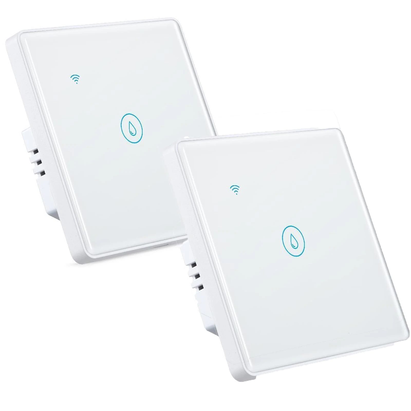 2PCS Smart Immersion Heater Timer Switch, 40A 8000W WiFi Water Heater Switch, Smart Touch Boiler Switch with Timer, Smart Life APP Remote Control, Works with Amazon Alexa & Google Assistant