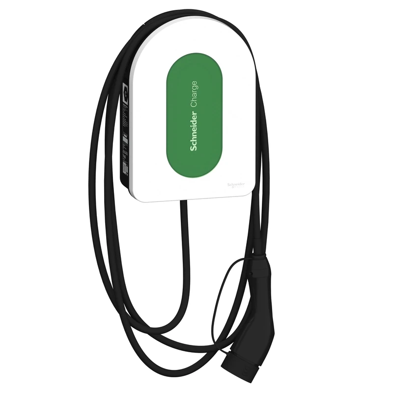 Schneider Electric Wallbox Schneider Charge EVH5A11N2C5 Electric Car Charging Column T2 Cable 5m 6mA Detection App Control White