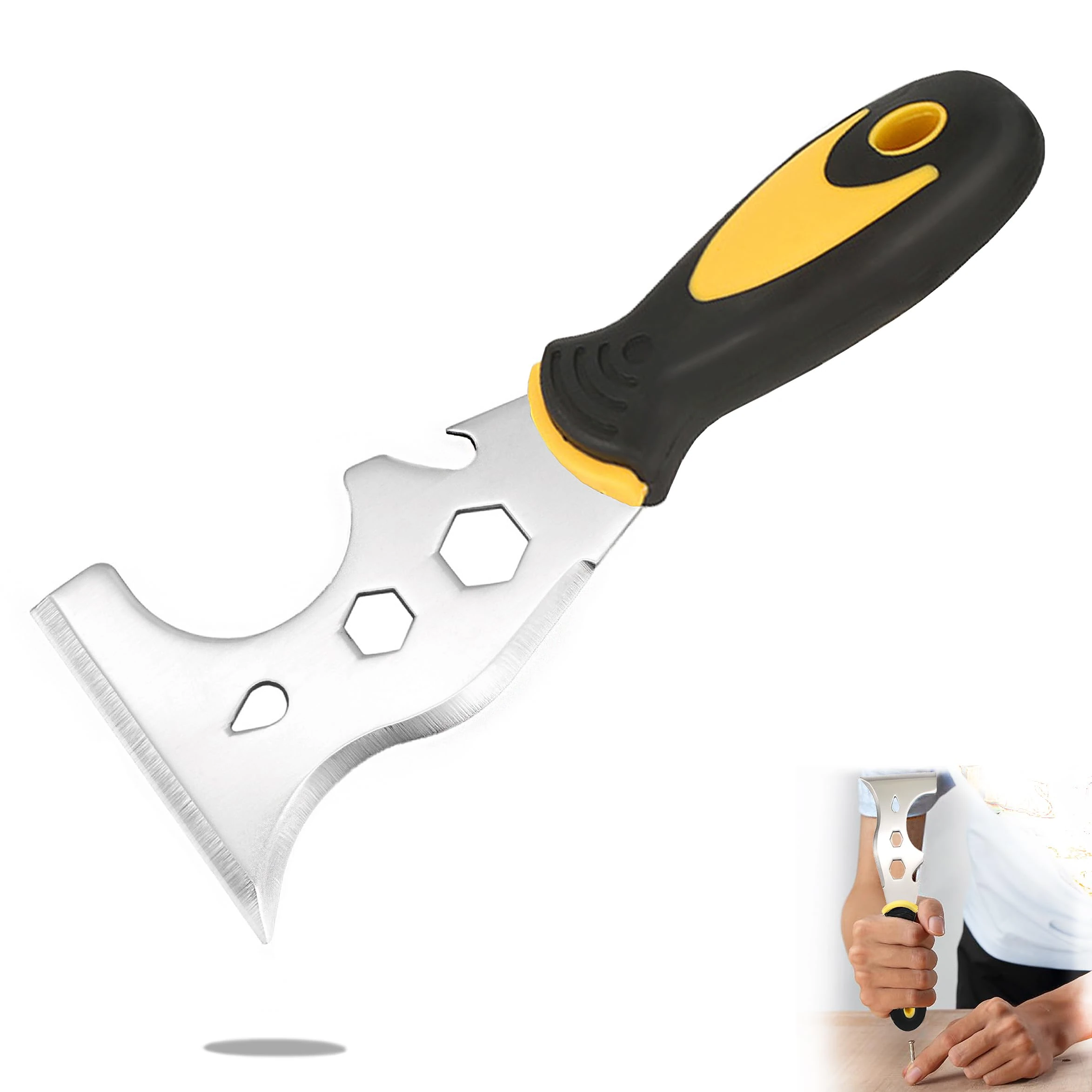 Paint Scraper, 13 in 1 Painters Tool, Paint Scrapers for Wood, Painters Knife, for Painting, Putty Knife, Metal Scraper, Spackle Tool