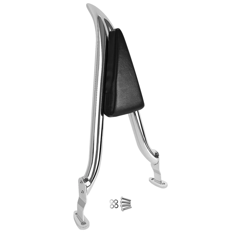 24" Chrome Sissy Bar Pad Backrest For Harley Davidson FLRT Freewheeler 2015-2024 Road Glide 3 FLTRT 2023-2024