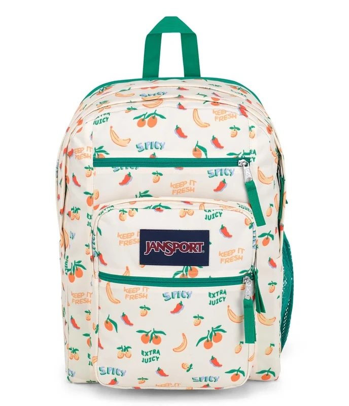 JANSPORT BIG STUDENT Large Backpack, 15 inch laptop compartment, Five A Day Cream (Multicolor)