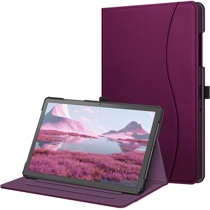 FINTIE Case for Samsung Galaxy Tab A11+ Plus 2025/ A9+ Plus 11 inch 2023, Model (SM- X230/ 236B/ X210/ X216/ X218), Multi-Angle Viewing Smart Stand Cover with Pocket, Purple