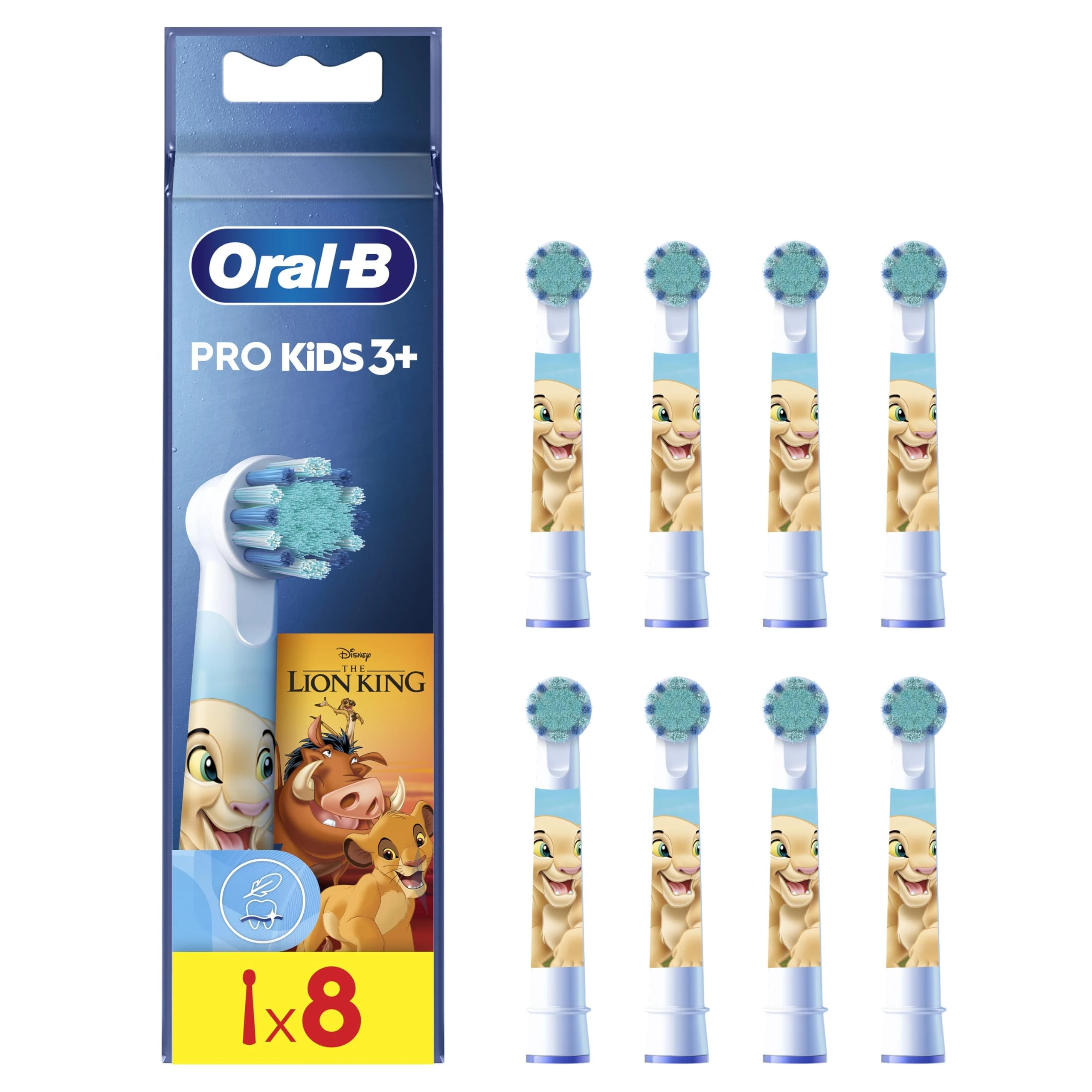 Oral-B Pro Kids Toothbrush Heads Featuring Disney The Lion King, Pack of 8 Counts