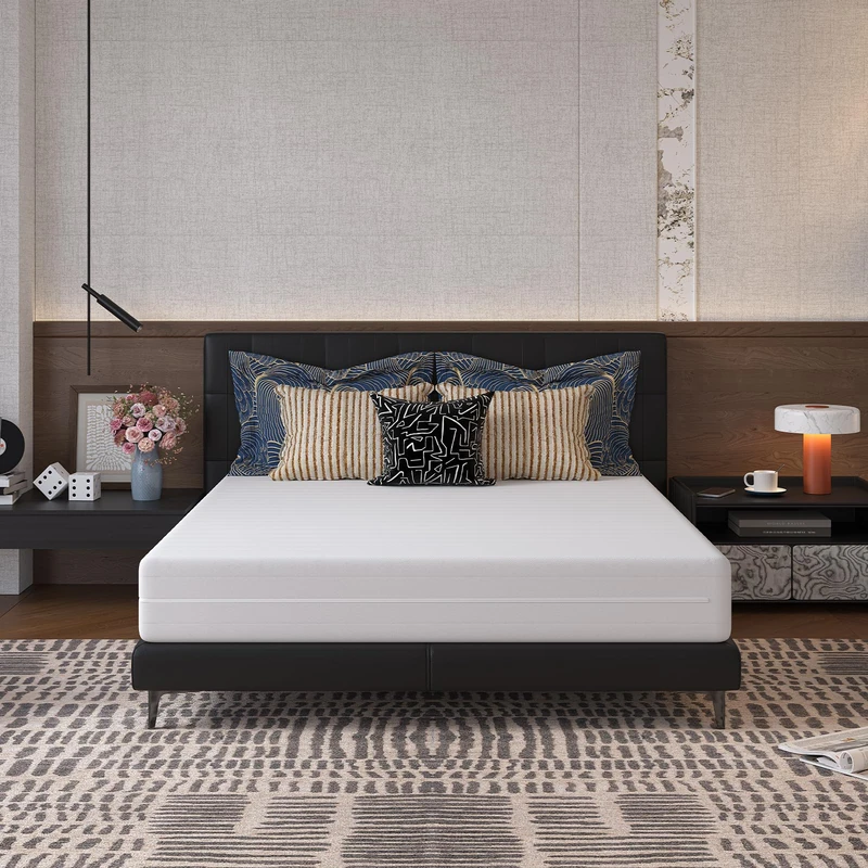 Novilla Mattress 140 x 200 cm H3 & H4 2-in-1 7-Zone Cold Foam Mattress Cover 60° Washable Bamboo Foam Breathable Rolled Mattress Oeko-Tex Certified Height 14 cm