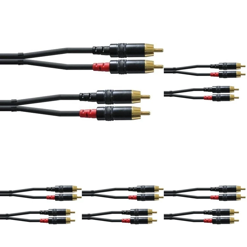Cordial INTRO RCA Cable 1.5 Black (Pack of 5)