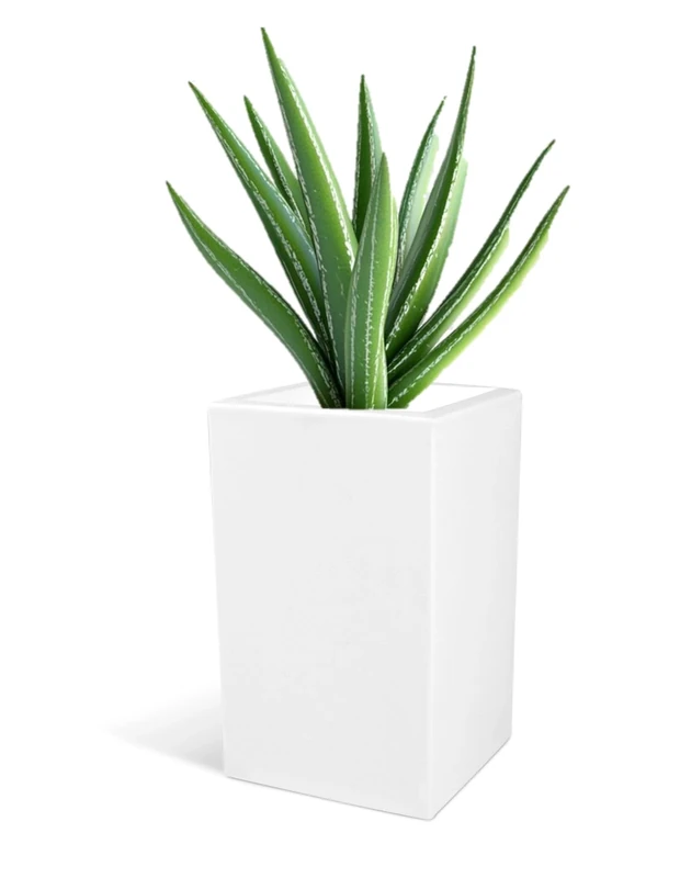 Kloris Plant Pot Holder, Polyethylene (PE), White, 30