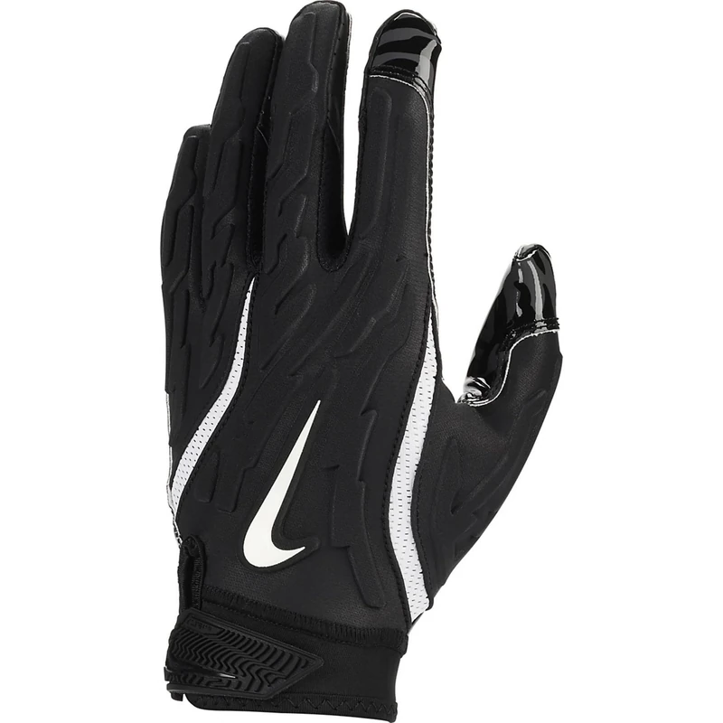 Nike Superbad 7.0 Football Gloves – American Football Receiver Gloves – Maximum Grip & Breathable Performance Gloves, Black/Black/White, M