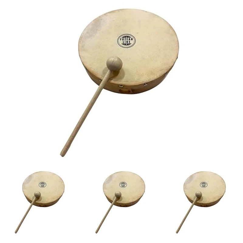 FUZEAU 70626 15 cm without Jingles Tambourine (Pack of 4)