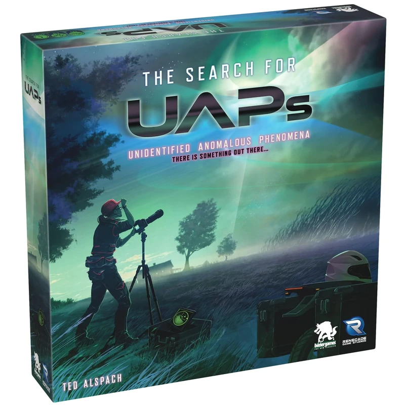 Renegade Game Studio | The Search for UAPs | Board Game | Ages 14+ | 1-5 Players | 60-75 Minutes Playing Time