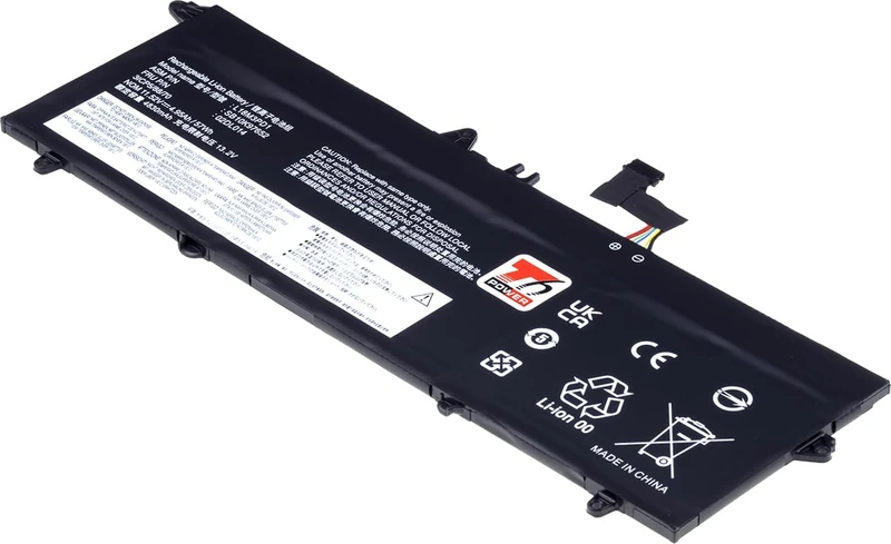 T6 Power Battery for Lenovo ThinkPad T490s, T495s, 4950mAh, 57Wh, 3cell, Li-Pol
