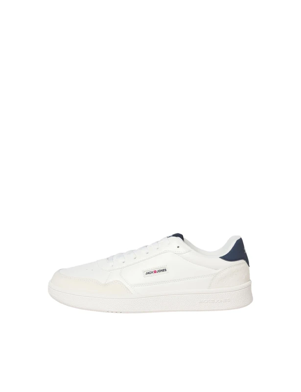 JACK & JONES Bounce Polyurethane Men's White/Navy Blazer Trainers - UK 8