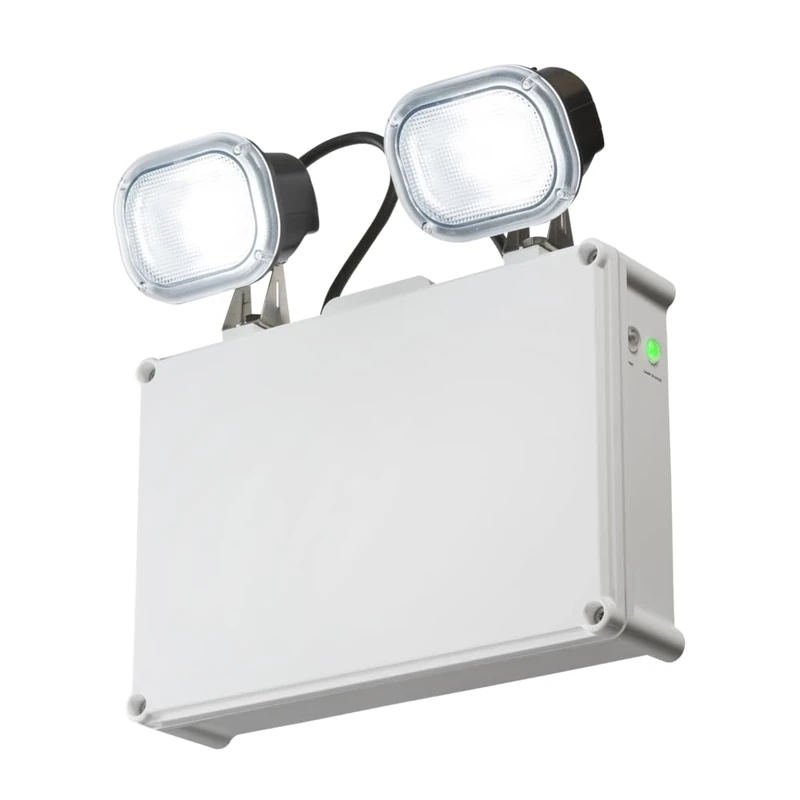 Knightsbridge 230V IP65 2 x 3W LED Twin Emergency Spotlight