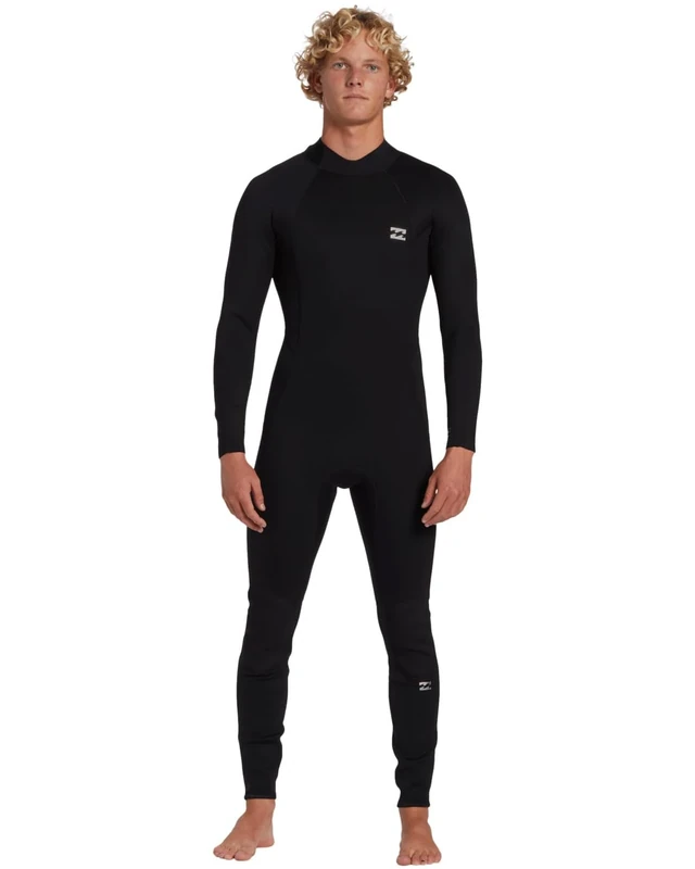 Billabong Back Zip Wetsuit 403 FOIL BZ GBS FULLSUIT Young Mens Black L