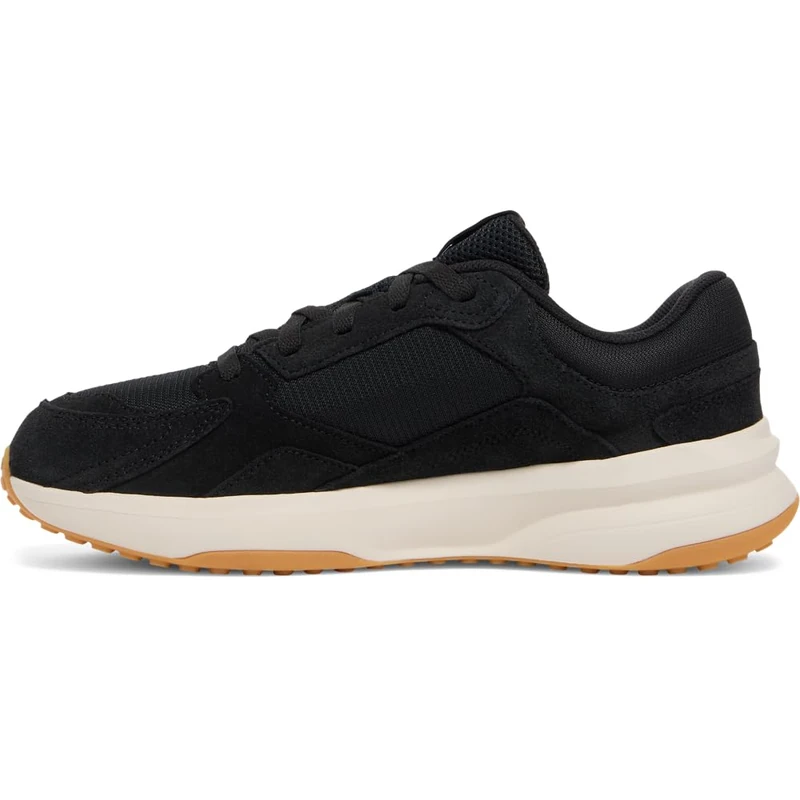 Under Armour Men's Edge Suede, Men's Trainers with Breathable Mesh Upper and Suede Overlays, Gym Shoes with Ortholite Sockliners,Black/Stone/Black,13