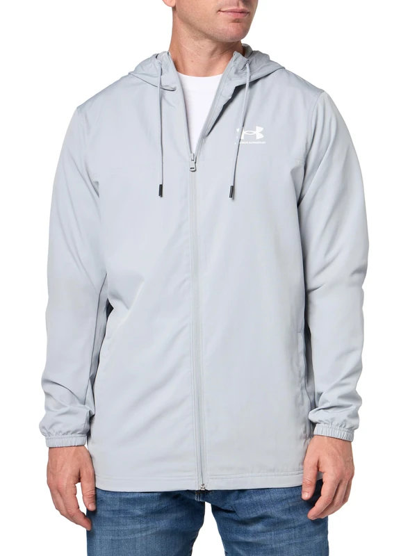 Under Armour Mens UA Sportstyle Windbreaker Jacket Mod Grey S