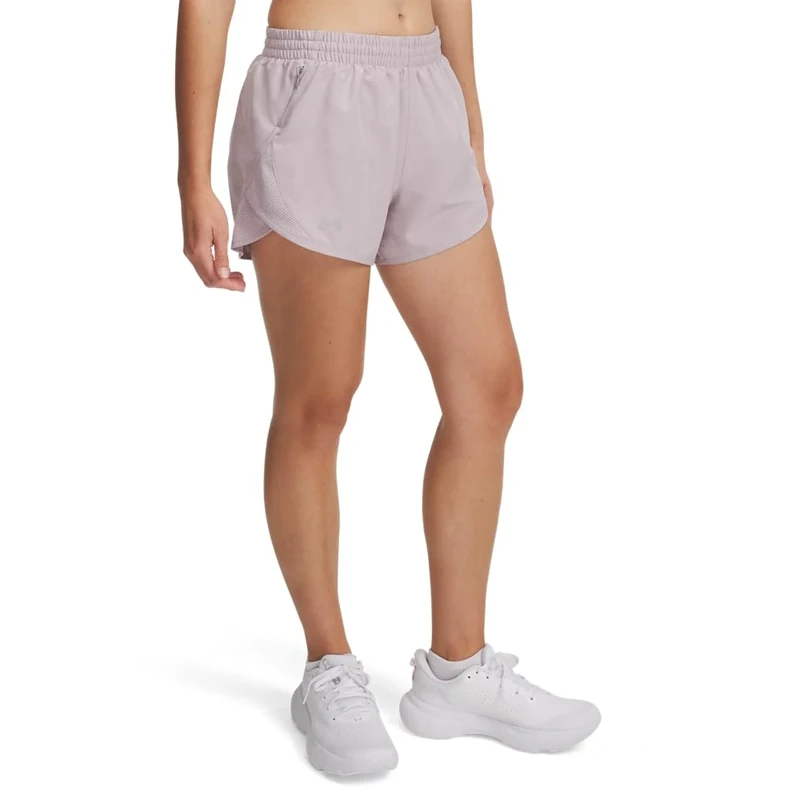 Under Armour Women's Fly by Shorts, (009) Gray Dawn/Gray Dawn/Reflective, XL