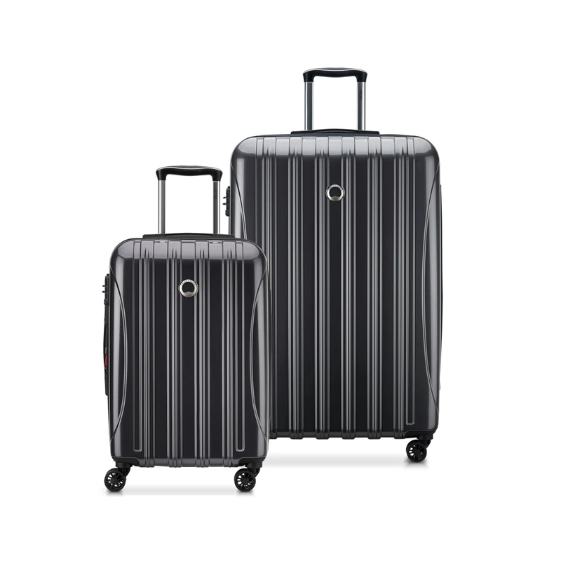 DELSEY PARIS Helium Aero Hardside Expandable Luggage with Spinner Wheels, Titanium, 2-Piece Set (21/28), Helium Aero Hardside Expandable Luggage with Spinner Wheels