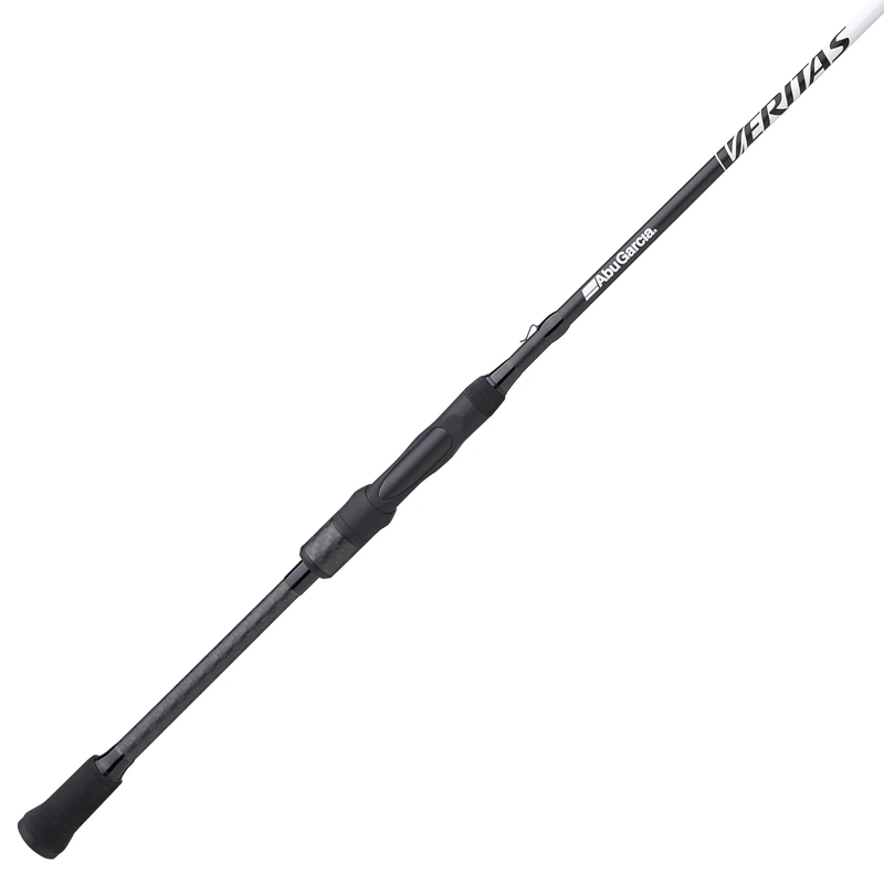 Abu Garcia 6'6" Veritas Spinning Fishing Rod, 2 Piece Rod, 6-12 lb Line Rating, Medium Rod Power, Fast Action, 1/8-1/2 oz Lure Rating - Image 1