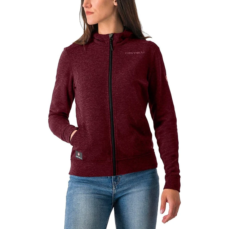 CASTELLI Milano 2 Full Zip Fleece, Men's/Women's Cycling Sweatshirt, Full Zip, Comfortable and Breathable, Perfect for Workouts and Winter Colds