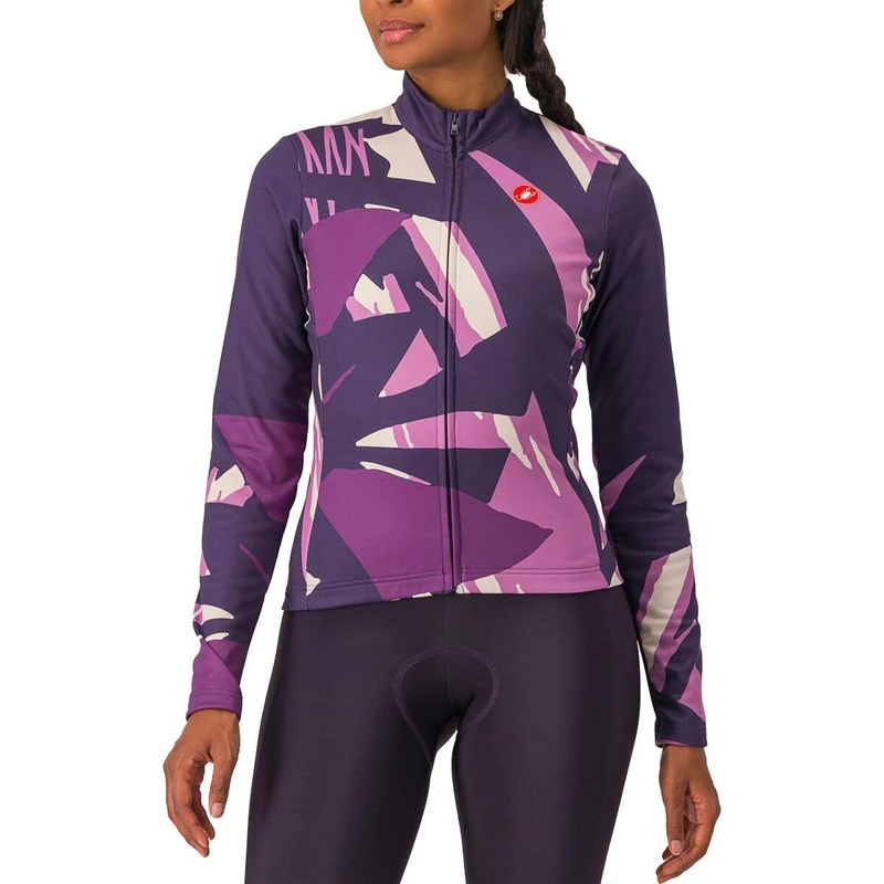 CASTELLI Tropicale LS Jersey Long Sleeve Cycling Jersey, Night Shade, XL