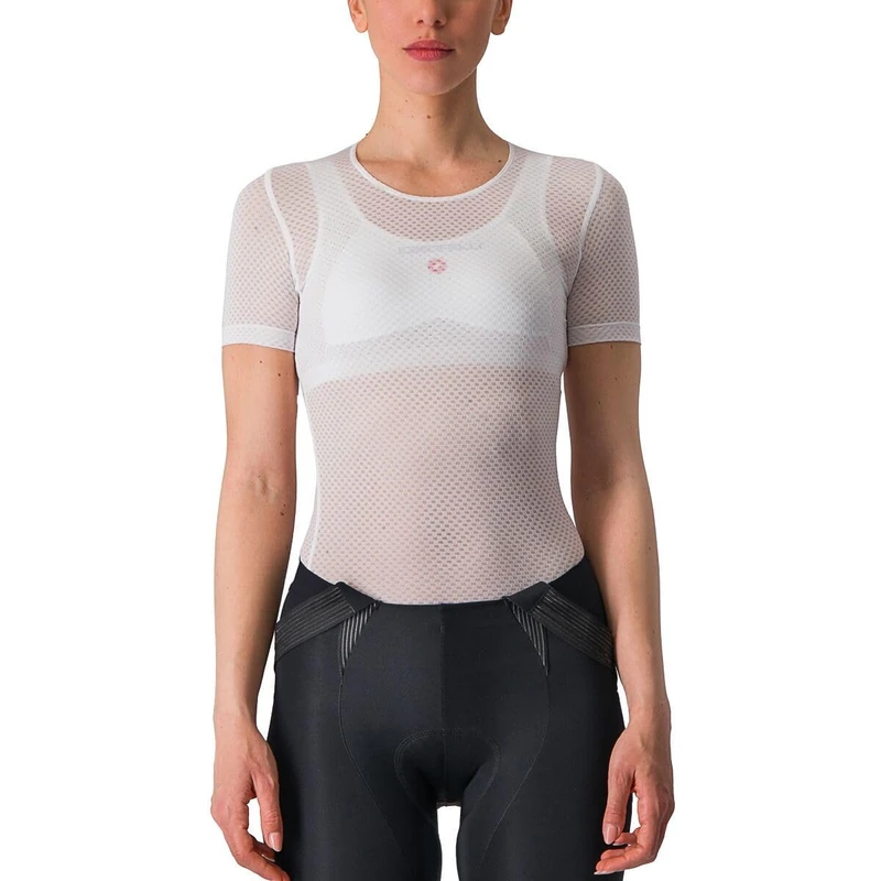Castelli Pro Mesh W Short Sleeve Women's Cycling Jersey Breathable and Lightweight, Optimal for Warm Conditions, High Performance, White, XS