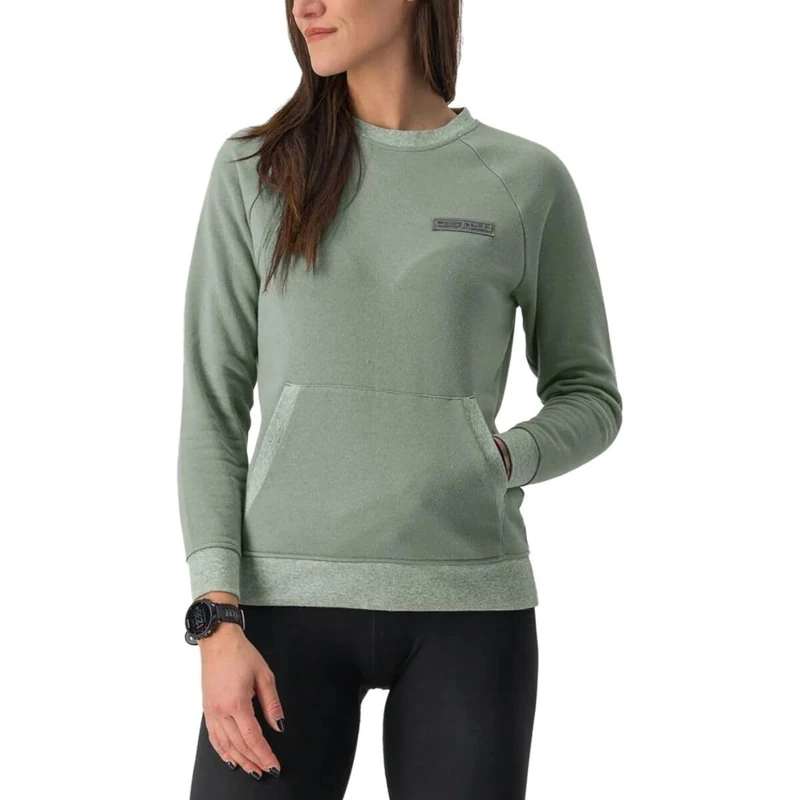 Castelli Women's Logo W Sweatshirt with Logo, Comfortable and Breathable, Ideal for Training and Leisure