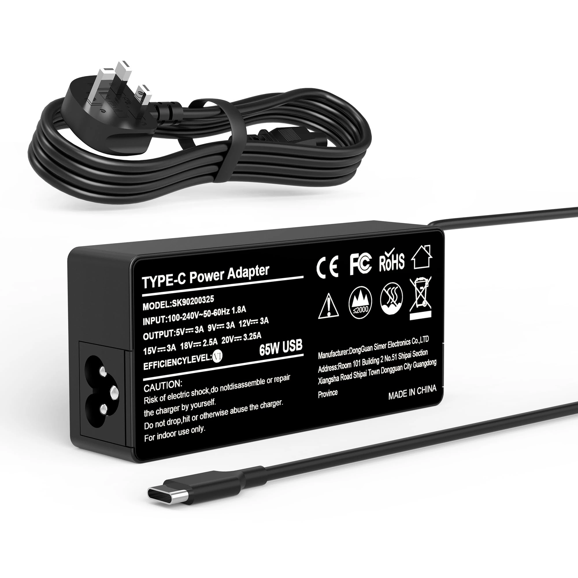 SKOTSLYE 65W USB C Laptop Charger Compatible with Lenovo ThinkPad x1 Carbon T14 T15 T480 T490 T580 T590 X13 X280 X380 X390 E14 E15 E480 E490 E580 L380 Yoga 720 Fast Type C Adapter Power