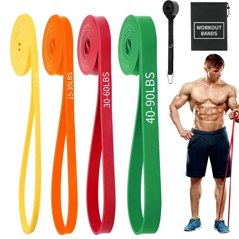 Exercise Bands Resistance Bands for Working Out,Pull Up Bands Set,at Home Workout Equipment,Workout Bands for Men and Women,Stretch Bands for Exercise,Physical Therapy,Fitness