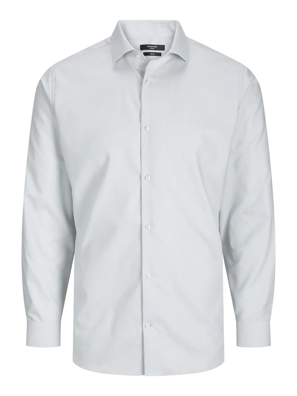 JACK & JONES Men's Jprblaparker Shirt L/S Noos Long Sleeve, Iceberg Green/Fit: Slim fit, XXL