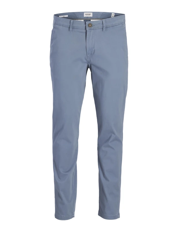 JACK & JONES Male Chino Trousers Slim Fit Chino Trousers, Blue Mirage, 31 W/34 L