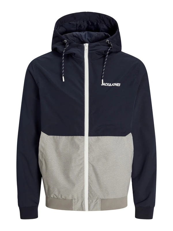 JACK & JONES Men's Jjerush Hood Bomber Noos Softshell Jacket, Sky Captain, XS