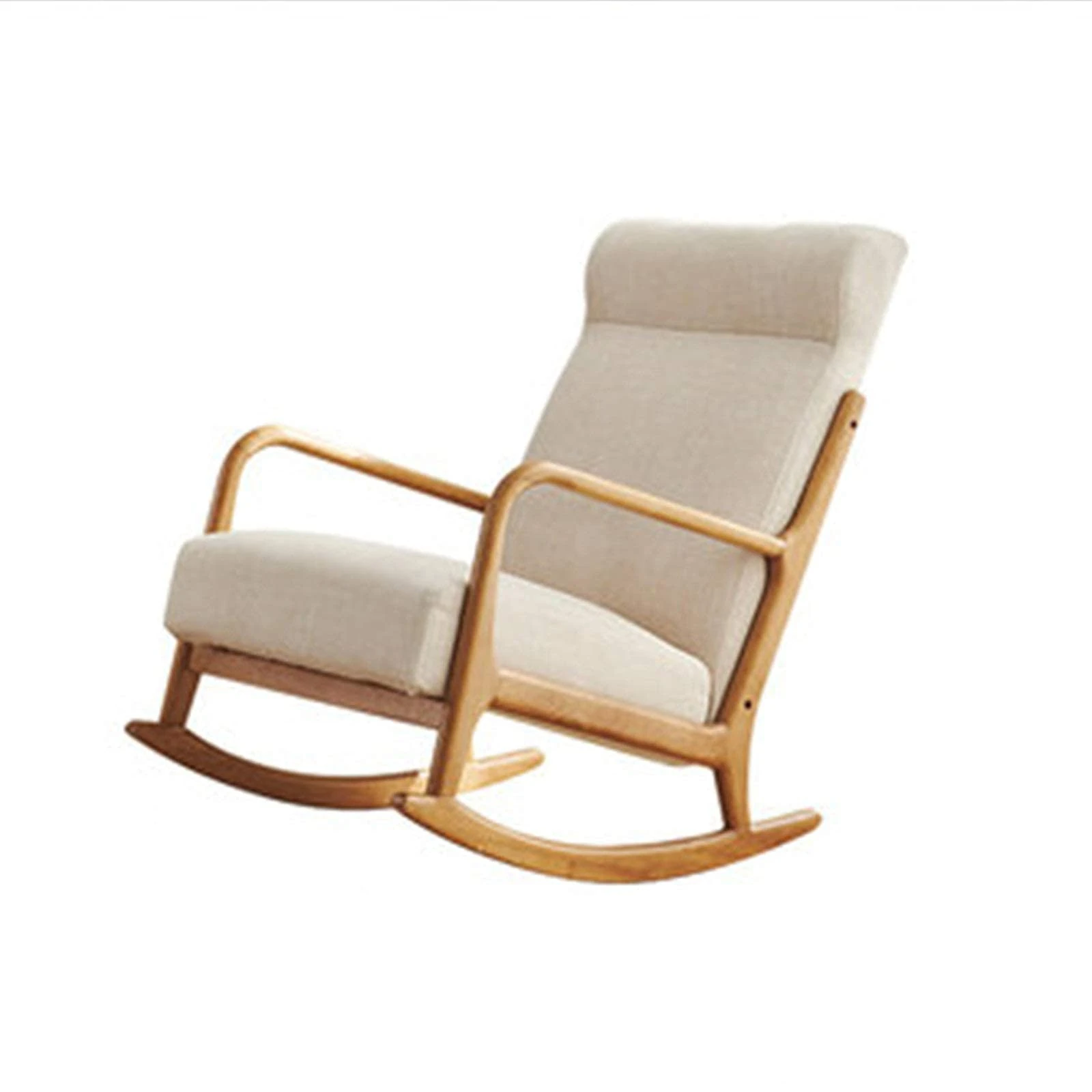 CSGFYLHO Rocking Chairs Nordic Balcony Rocking Chair Recliner Adult Home Lazy Sofa Single Lounge Chair Net Red Rocking Rocking Chair