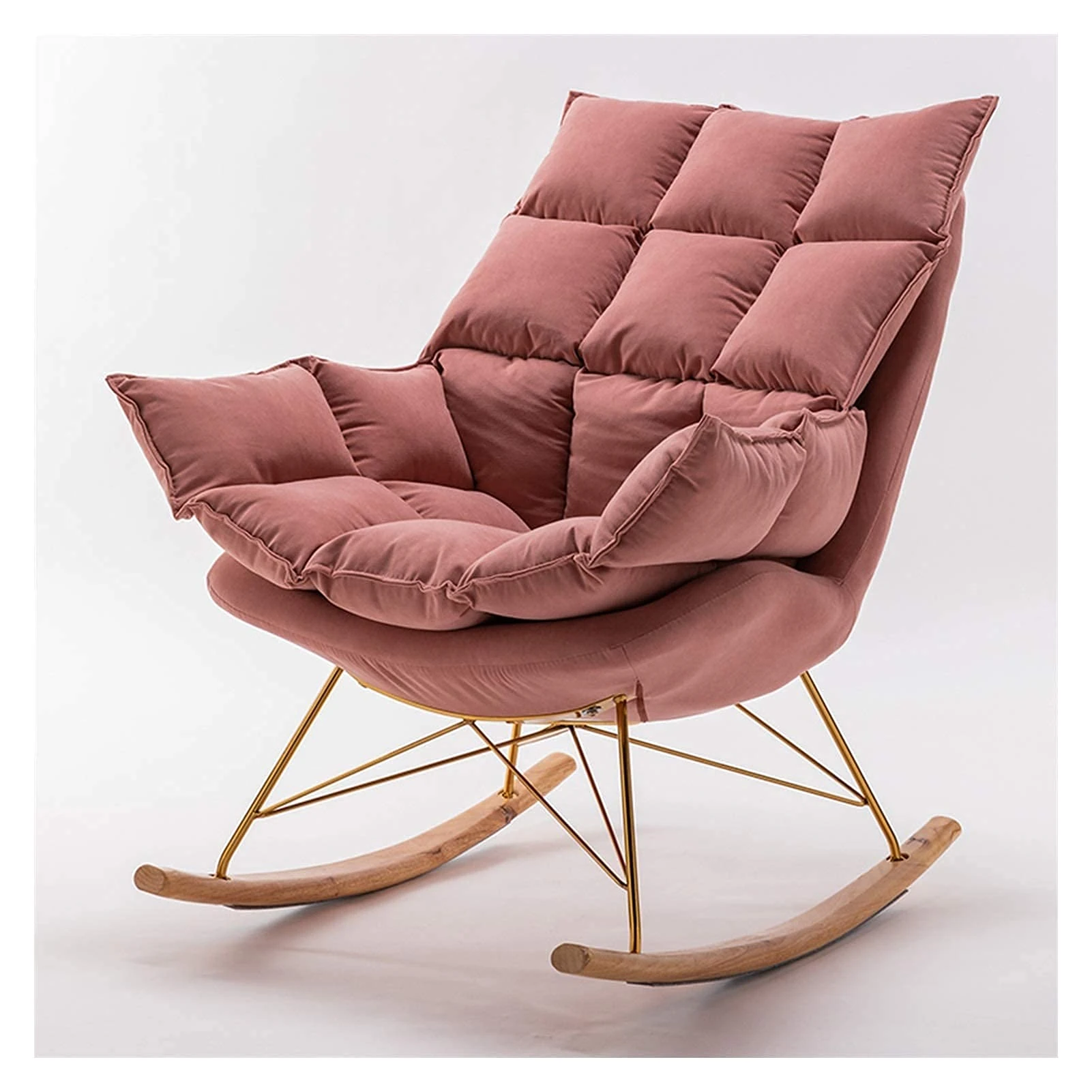 Rocking Chair Rocking Chair Lazy Sofa Tatami Lounge Chair Bedroom Living Room Office Modern Simple Single Chair Lounge Chair 106x92x93cm