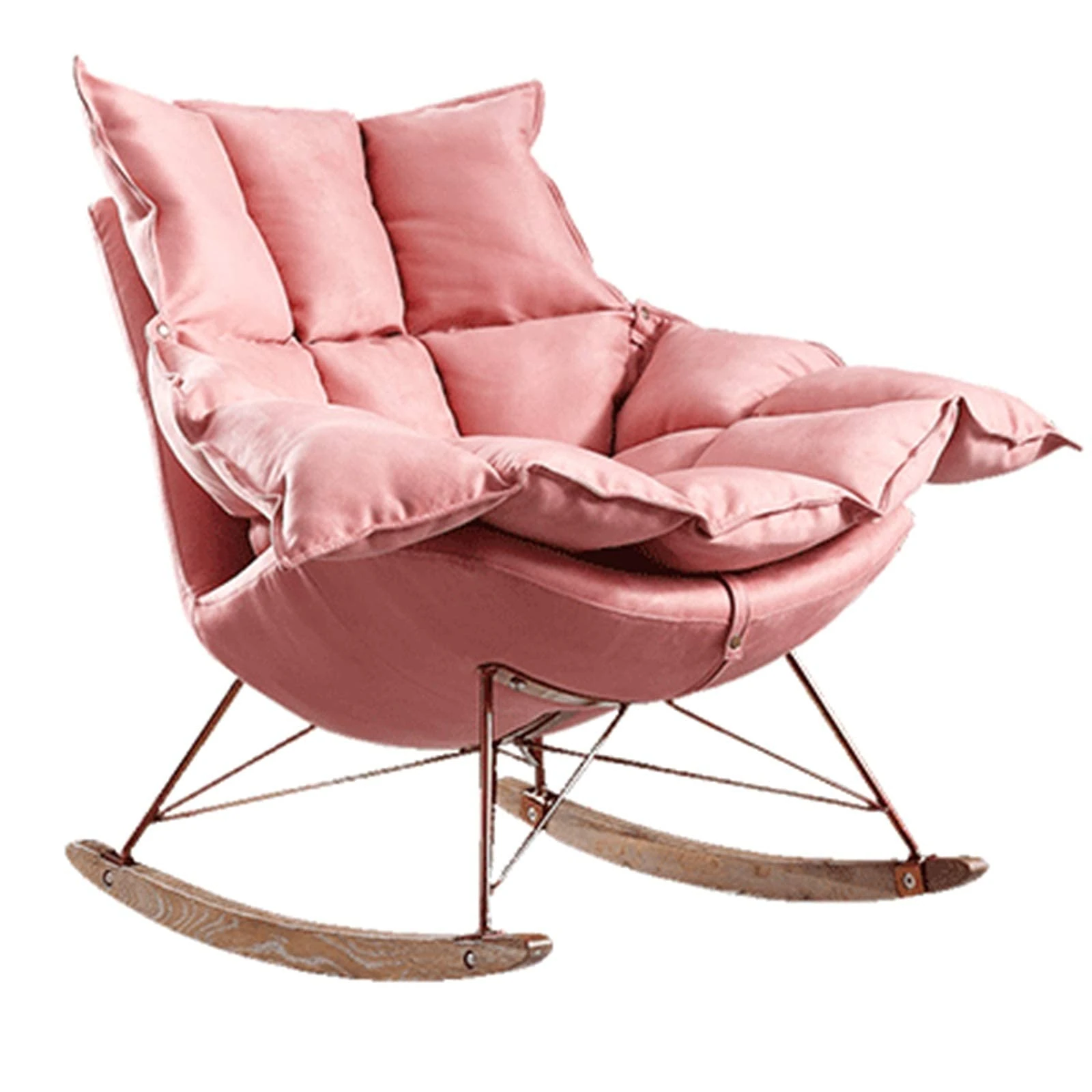 Rocking Chairs Home Balcony Lounge Chair Fabric Rocking Chair For Adults Simple Nap Chair Lazy Lounge Chair Sofa Chair