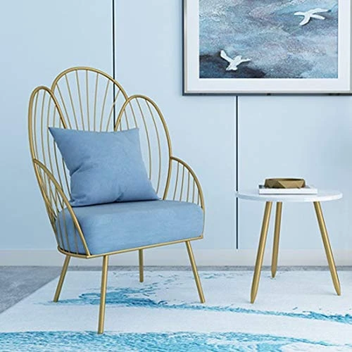 CSGFYLHO Lazy Sofa Single Balcony Lounge Chair Small Apartment Modern Minimalist Small Sofa Bedroom Living Room Chair