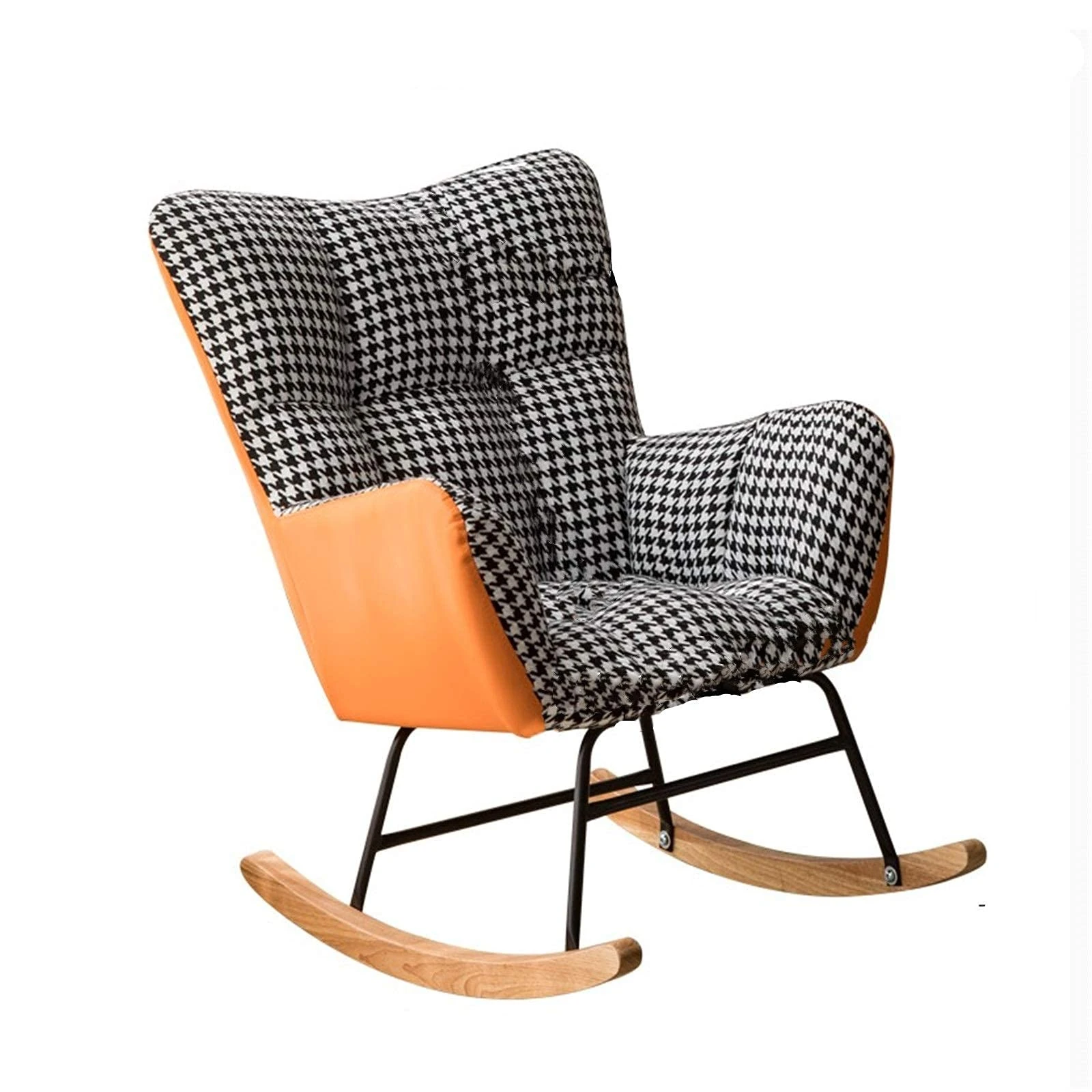 CSGFYLHO Rocking chair Nordic Home Leisure Lazy Sofa Bedroom Balcony Modern Minimalist Living Room Lounge Chair Single Small Rocking Rocking Chair Sun lounger rocking chair