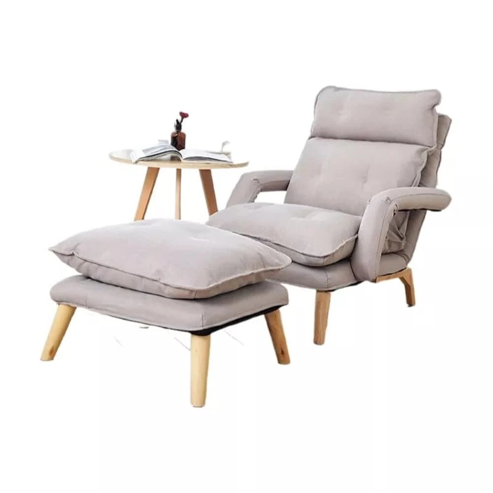 CSGFYLHO Lazy Sofa Recliner Adjustable Backrest Lounge Chair Removable Washable Fabric Upholstery Armchair