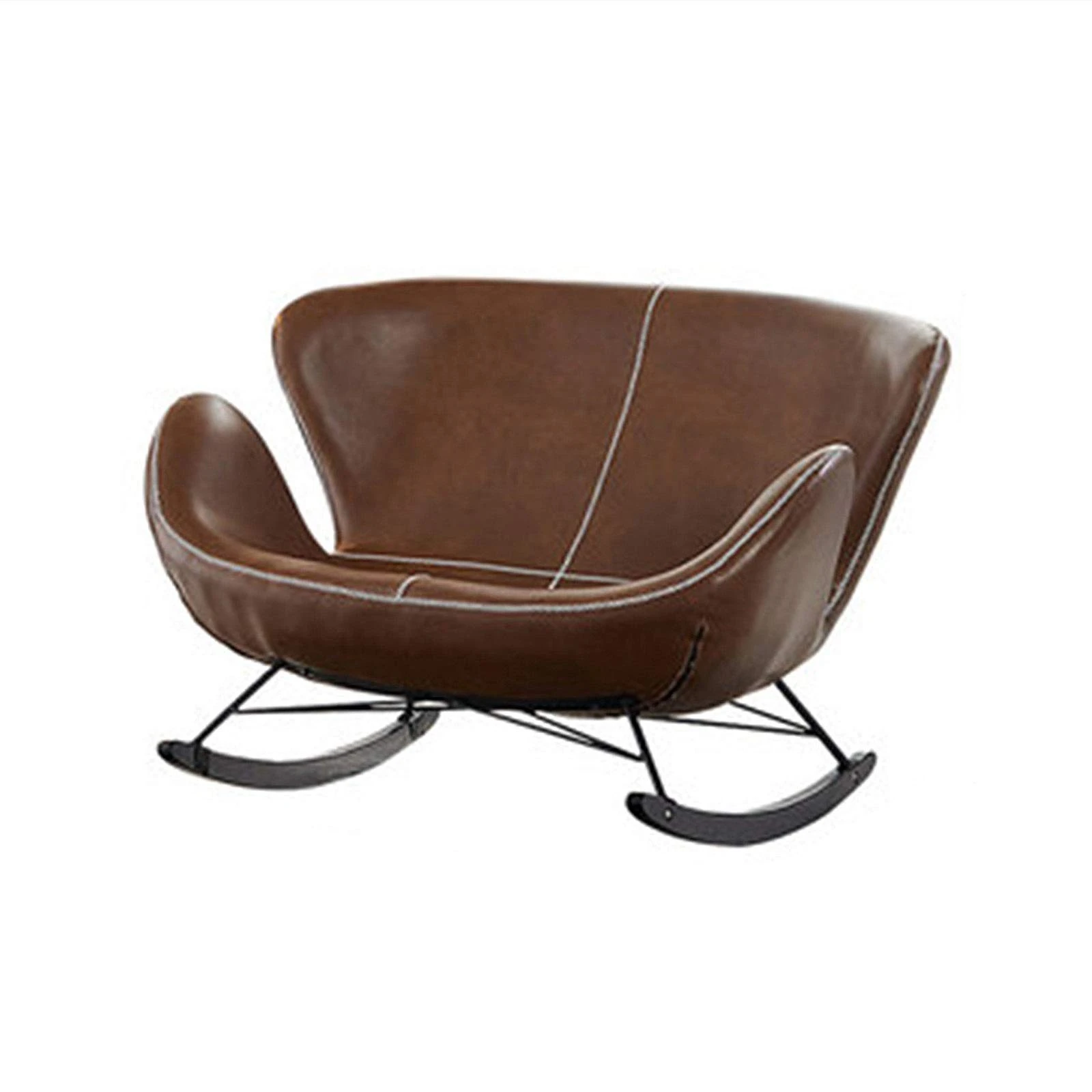 CSGFYLHO Leisure Rocker Chairs Double Rocking Chair Recliner Adult Lazy Sofa Nordic Home Living Room Balcony Lounge Chair Simple Rocking Rocking Chair