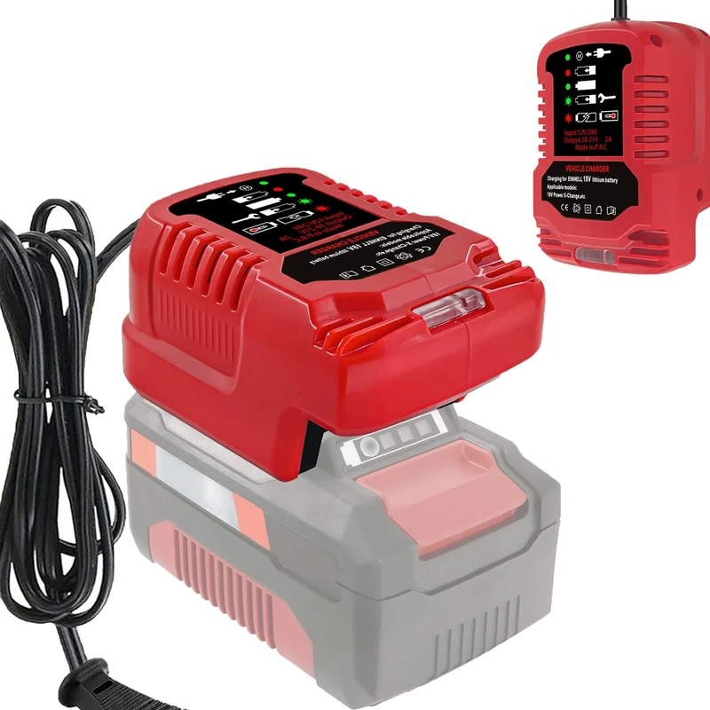 Fast charger replacement for EINhell 18V charging station with LED display Compatible with Einhell Power X-Change 18 Volt battery 4511396 4511437 new 4511437OVP