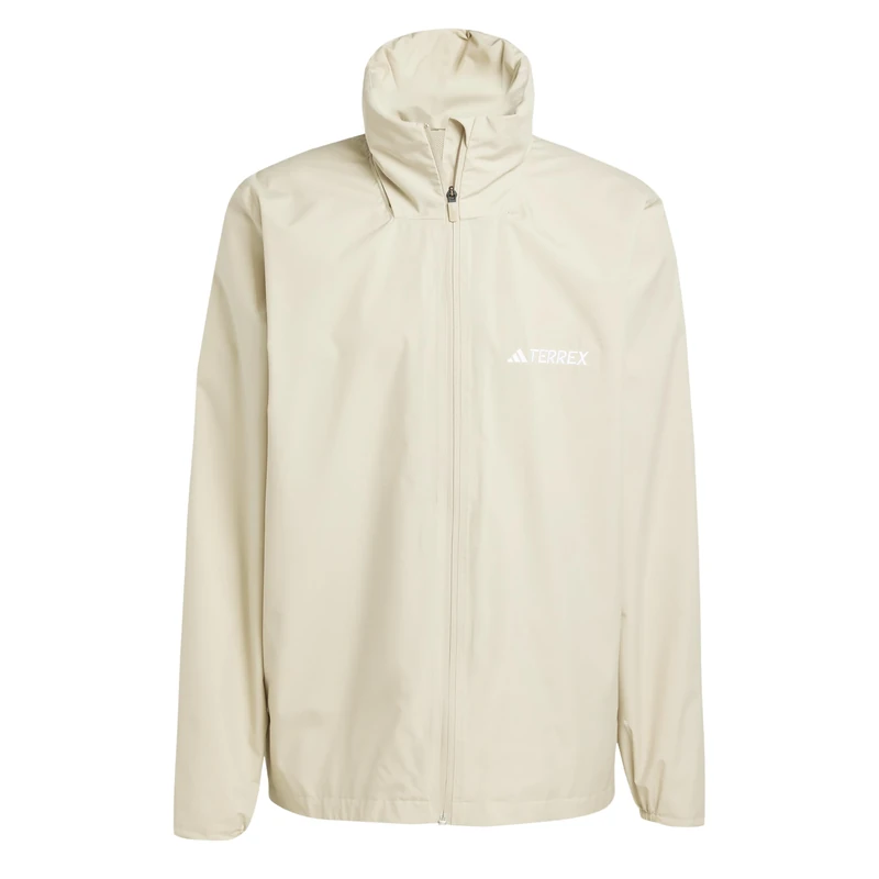 adidas Men's Terrex Multi Essentials 2 Layer Rain Jacket, savannah, M