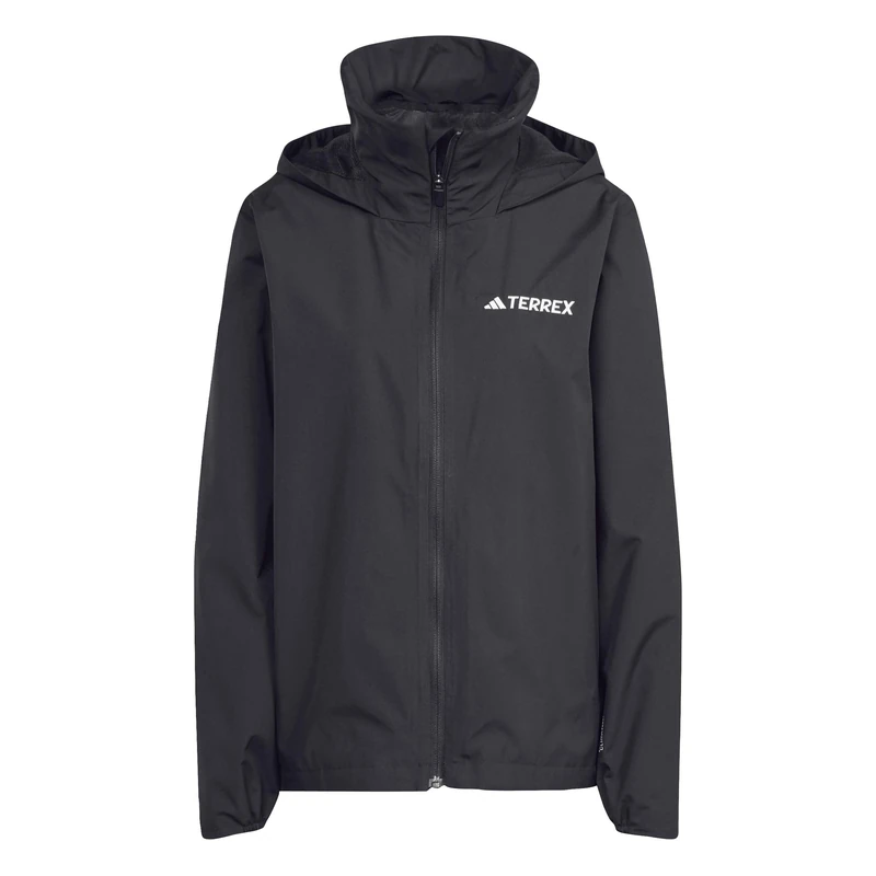 adidas Women's Terrex Multi Essentials 2 Layer Rain Jacket, black, XXL