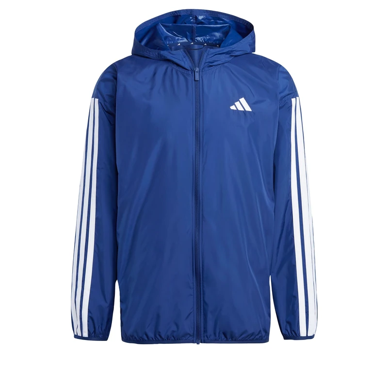 adidas Men's ESSENTIAL THREE STRIPES WINDBREAKER, Dark Blue/White, S