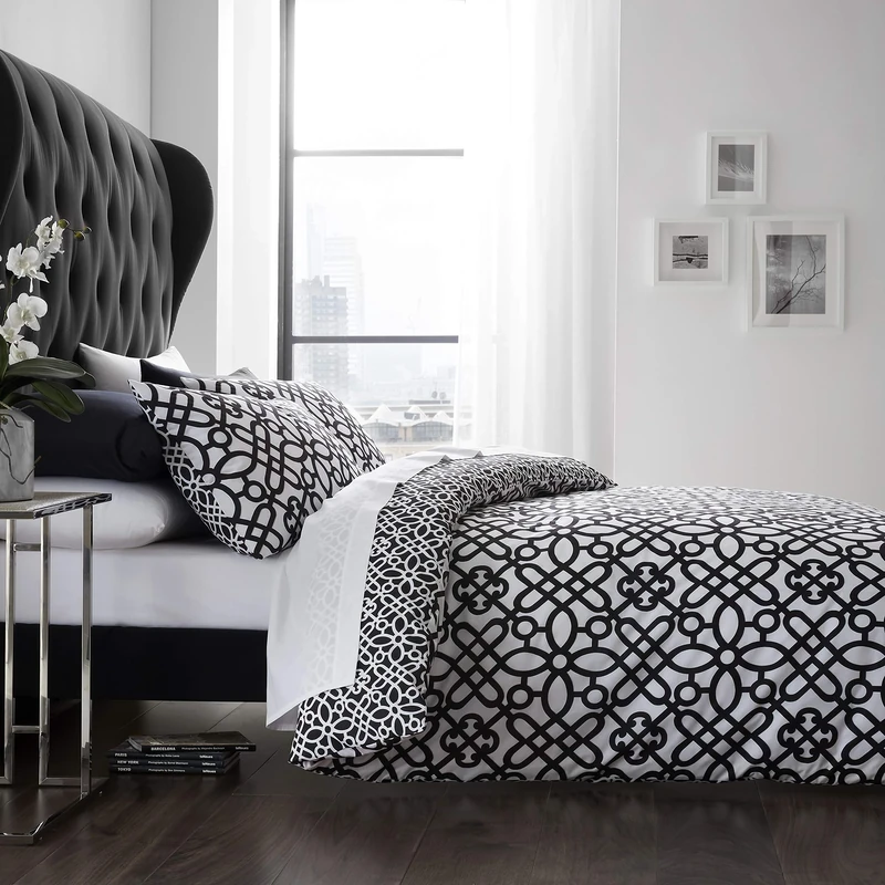 Catherine Lansfield Medina Trellis Bed Linen 200 x 200 + 2 (80 x 80)