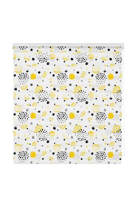 Estoralis | Night and Day Printed | Roller Blind Modern Design | Double Printed Fabric | Model C-1233 | 130 x 180 cm (W x H) Fabric Size 127 x 175 cm | Blinds for Windows and Doors